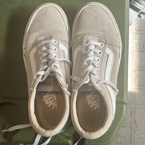 Tan low top vans size 7.5